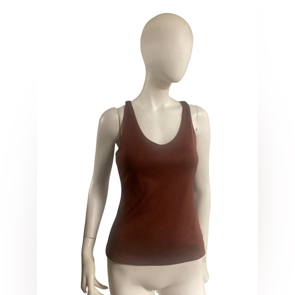 GAP Brown Fitted Sleeveless Tank Top
